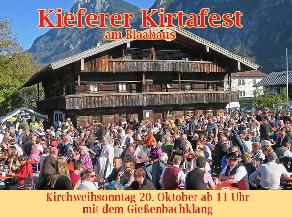 Kirta-Fest Kirchweihsonntag   20. Oktober